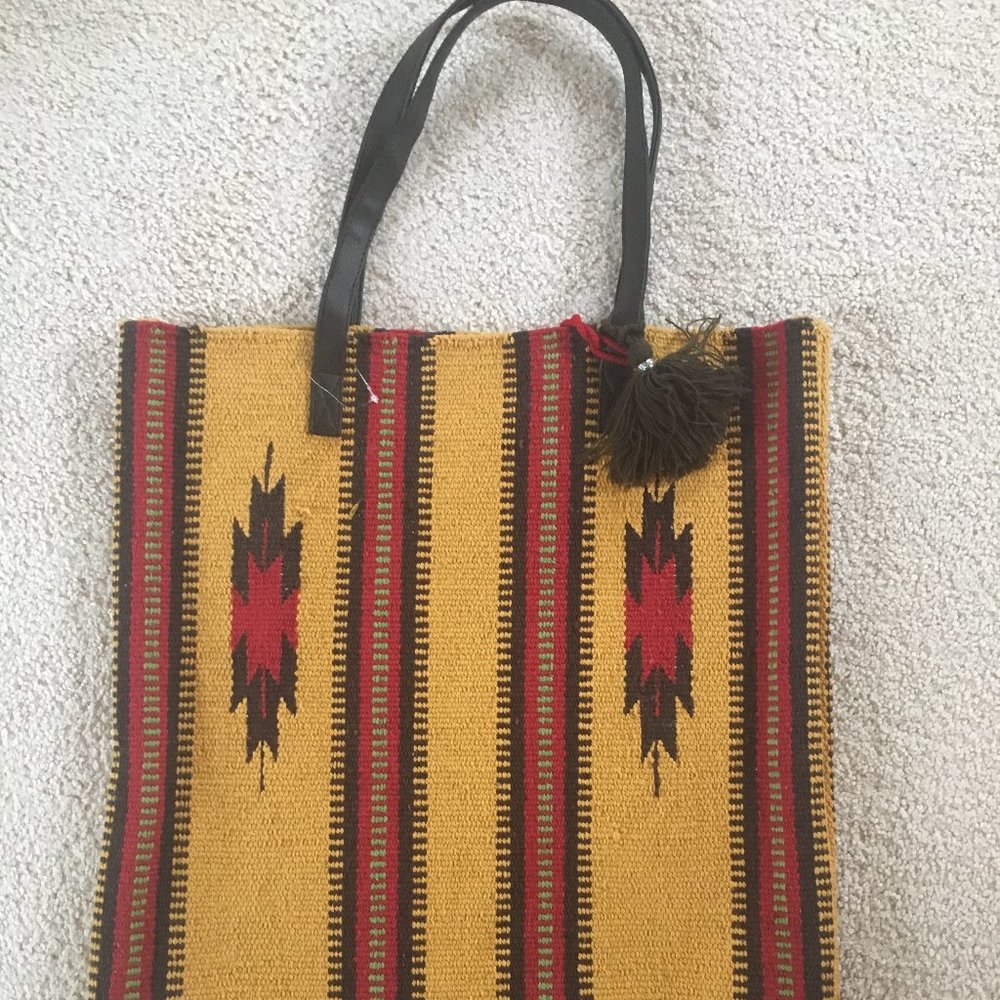 Southwest Mustard Yellow Tote Bag